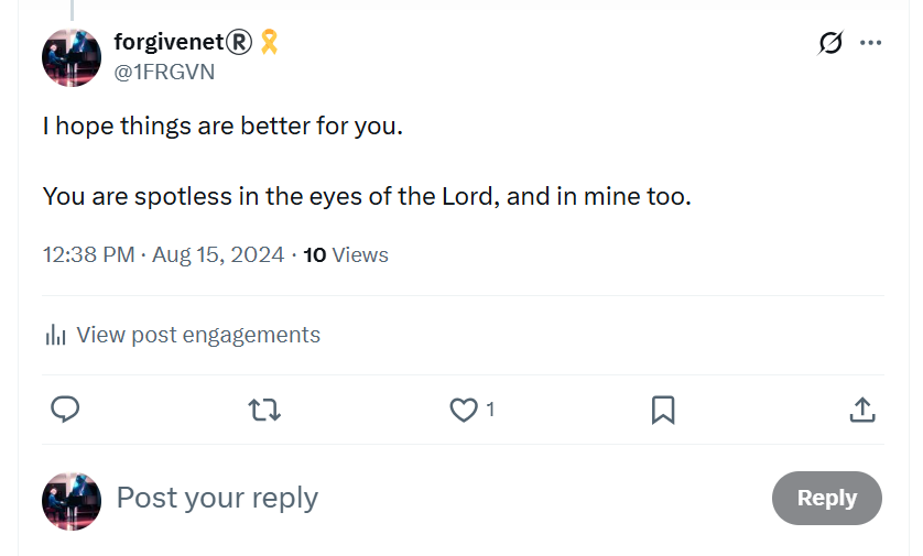 Spotless in the eyes of the Lord