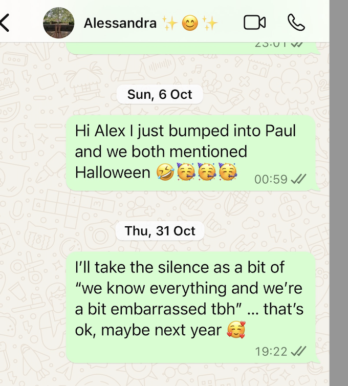 WhatsApp to Alex